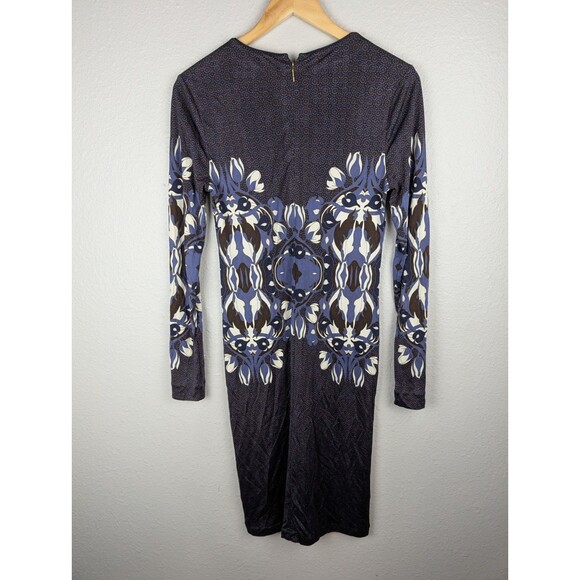 Tory Burch Flavia Silk Floral Dress Size M - Picture 3 of 10